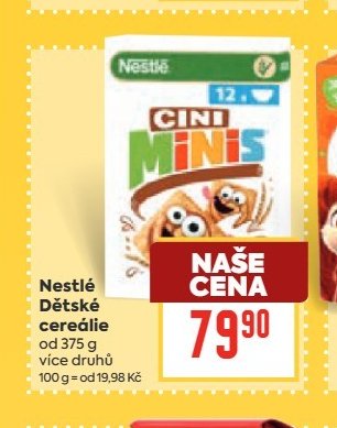 Nestlé Dětské cereálie