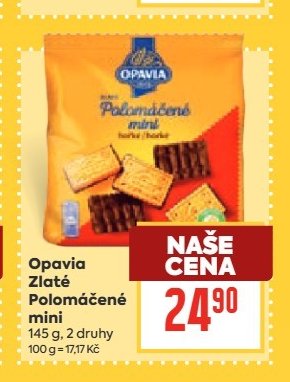 Opavia Zlaté Polomáčené mini