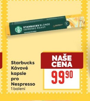 Starbucks Kávové kapsle pro Nespresso