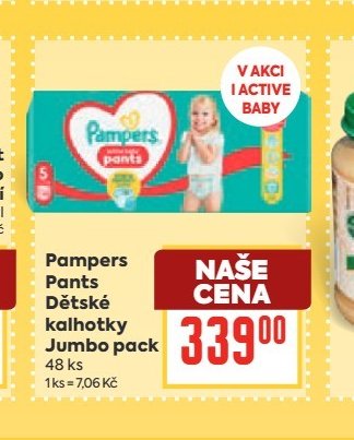 Pampers Pants Dětské kalhotky Jumbo pack
