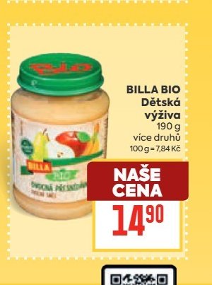 BILLA BIO Dětská výživa
