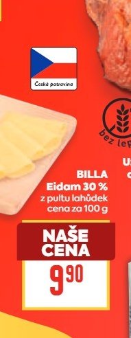 BILLA Eidam 30 % z pultu lahůdek