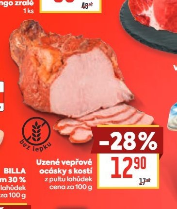 Uzené vepřové ocásky s kostí