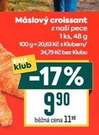 Máslový croissant
