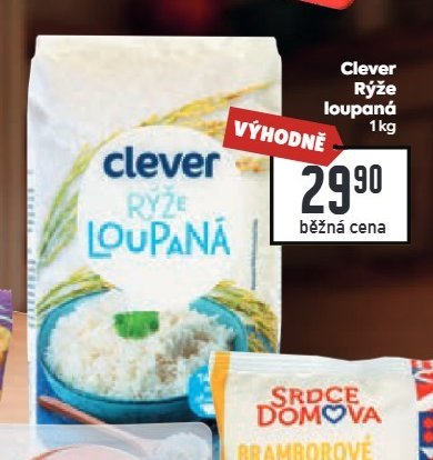 Clever Rýže loupaná 1 kg