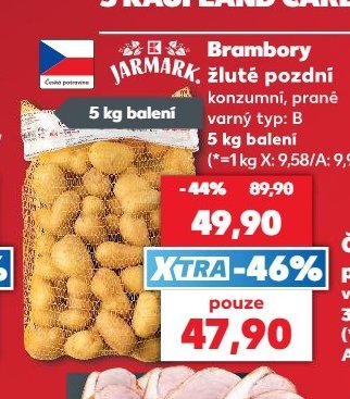 Brambory konzumní, praní, varný typ: B 5 kg balení
