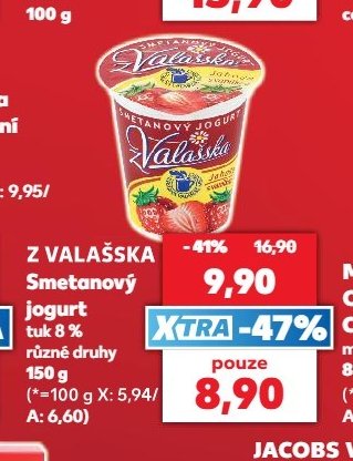Z VALAŠSKA Smetanový jogurt různé druhy 150 g