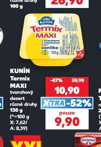 KUNÍN Termix MAXI tvarohový dezert