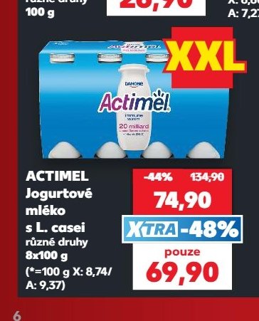 ACTIMEL Jogurtové mléko