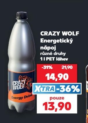 CRAZY WOLF Energetický nápoj