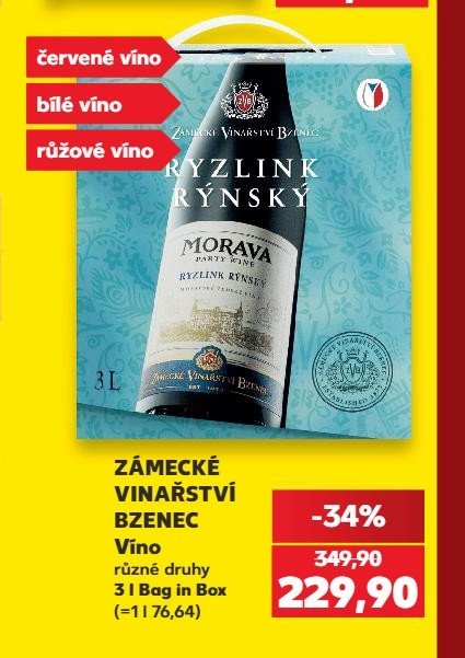 Zámecké Vinařství Bzenec víno