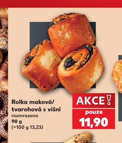 Rolka maková / tvarohová s višní
