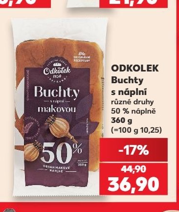 Odkolek Buchty s náplní různé druhy