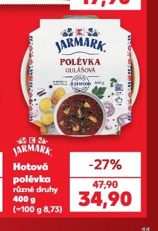 Jarmark Hotová polévka různé druhy