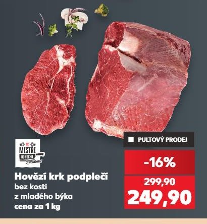 Hovězí krk podlečí bez kosti