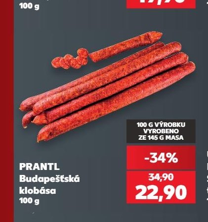 PRANTL Budapešťská klobása