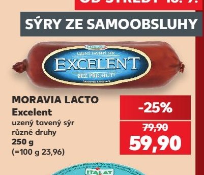 MORAVIA LACTO Excelent uzený tavený sýr 250 g