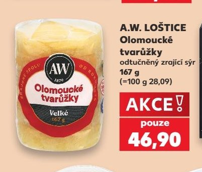 A.W. LOŠTICE Olomoucké tvarůžky 167 g