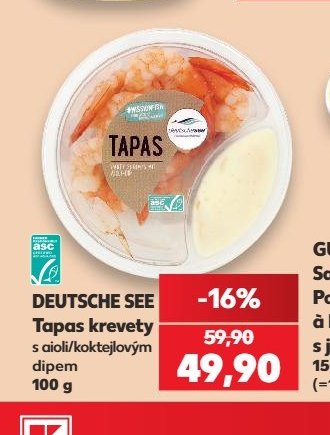 DEUTSCHE SEE Tapas krevety 100 g