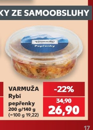 VARMUŽA Rybí pepřenky 200 g