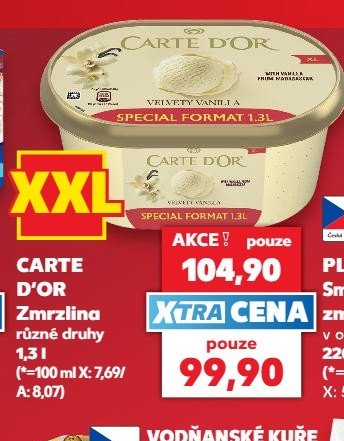 CARTE D'OR různé druhy
