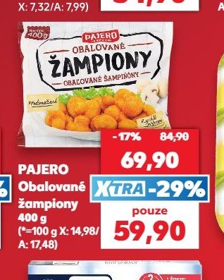 PAJERO Obalované žampiony