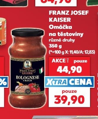FRANZ JOSEF KAISER Omáčka na těstoviny různé druhy 350 g