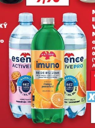 MATTONI IMUNO/ESENCE/VISION Minerální voda ochucená