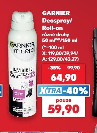 GARNIER Deospray/Roll-on