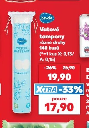 BEVOLA Vatové tampony