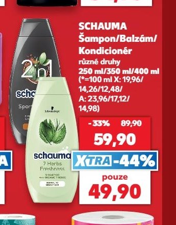 SCHAUMA Šampon/Balzám/Kondicionér