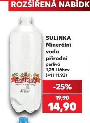 Sulinka minerální voda