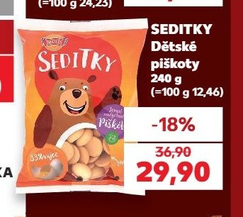 Seditky dětské piškoty