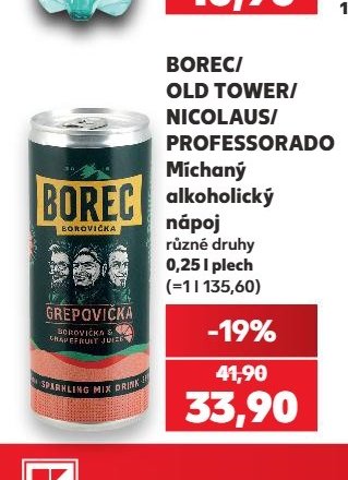 Borec/Old Tower/Nicolaus/Professor míchaný alkoholický nápoj