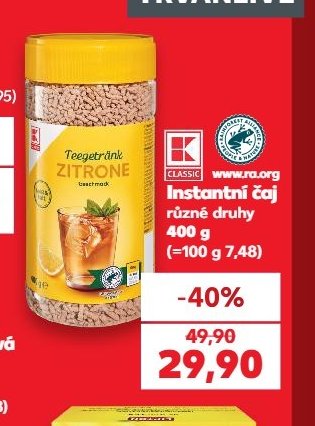 TEEGUTRÄNK ZITRONE instantní čaj