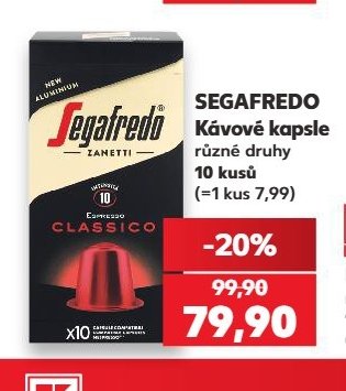 SEGAFREDO kávové kapsle