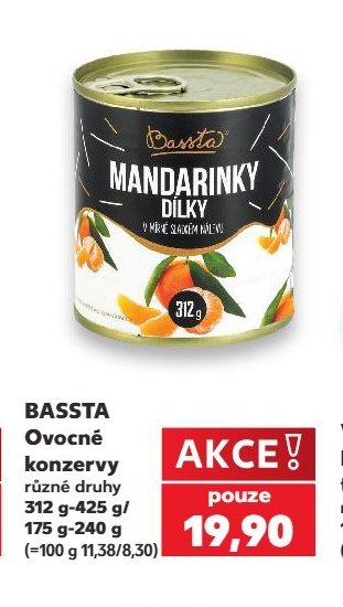 BASSTA Ovocné konzervy