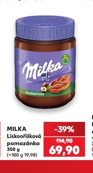 MILKA Lískooříšková pomazánka