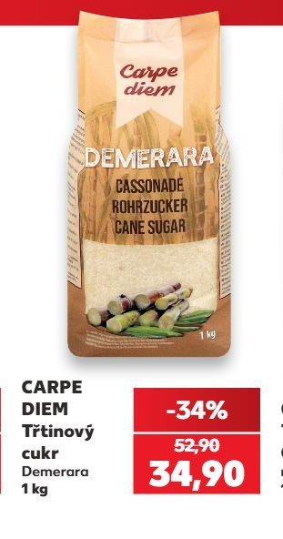 CARPE DIEM Třtinový cukr Demerara 1 kg