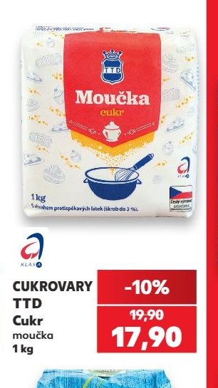 CUKROVARY TTD Cukr moučka 1 kg