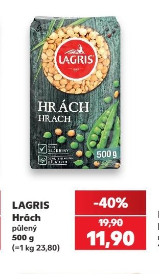 LAGRIS Hrach půlený 500 g