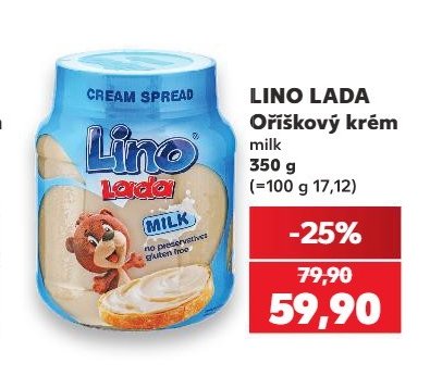 Lino Lada Oříškový krém milk