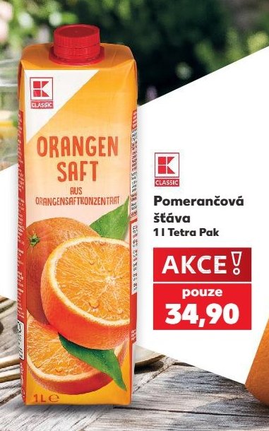 K-Classic Pomerančová šťáva
