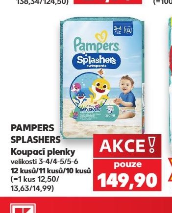 PAMPERS SPLASHERS Koupací plenky