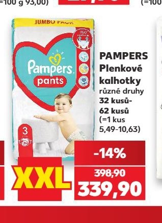 PAMPERS Plenkové kalhotky