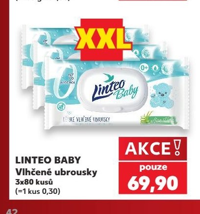 LINTEO BABY Vlhčené ubrousky