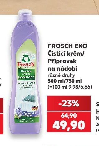 FROSCH EKO Čisticí krém/Přípavek na nádobí 500 ml/750 ml