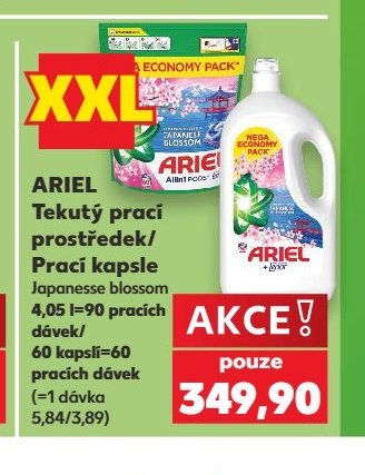 ARIEL Tekutý prací prostředek/Prací kapsle