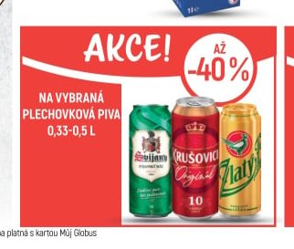Na vybraná plechovková piva