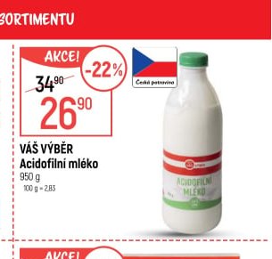 Váš Výběr Acidofilní mléko
